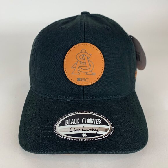 Arizona State Sun Devils NCAA Black Clover Relaxed Fit Strapback Hat New - Picture 2 of 5